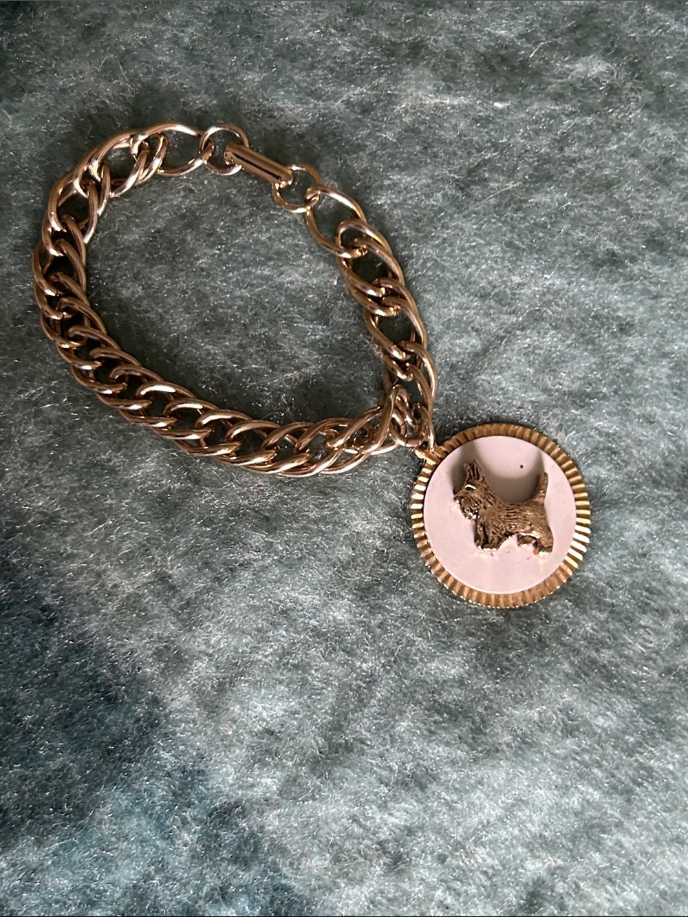Vintage John Wind RARE “Scotty” Large Medallion Charm Bracelet - Picture 15 of 16